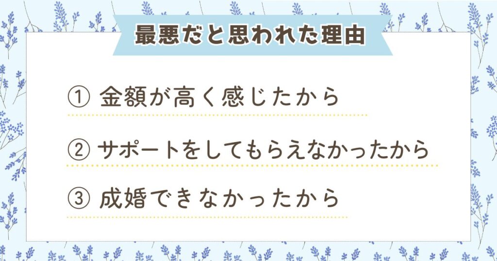 ハッピーカムカム　最悪な理由